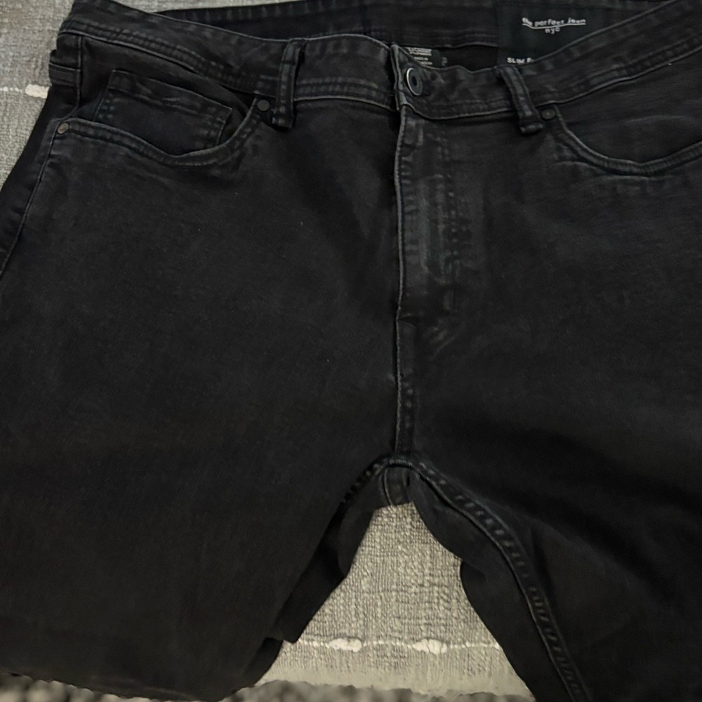 The perfect jeans NYC slim fit Classic‎ Black Straight-Leg Men's Jeans 38 - Picture 3 of 4
